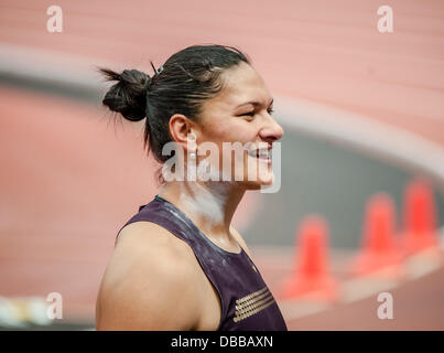 während der Sainsbury Jubiläumsspiele im Olympiastadion, London am 27. Juli 2013, UK Stockfoto