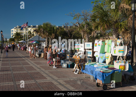 KUNST MARKT STÄNDE MALLORY SQUARE ALTSTADT ALTSTADT KEY WEST FLORIDA USA Stockfoto