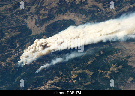 West Fork komplexe Feuer, das explosionsartig im südwestlichen Colorado in der Nähe von Pagosa Springs brannte. USA Stockfoto