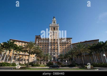 MAIN EINGANG HISTORISCHE BILTMORE HOTEL-CORAL GABLES MIAMI FLORIDA VEREINIGTE STAATEN Stockfoto