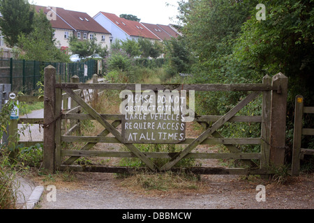 Zeichen auf der Erdbeere-Linie, nationale Zyklus Netzwerk 26, Juli 2013 Stockfoto