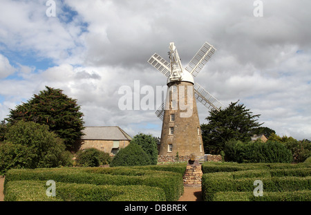 Callington Mill in der tasmanischen Stadt Oatlands wurde von John Vincent im Jahre 1837 erbaut und befindet sich in einwandfreiem Zustand. Stockfoto