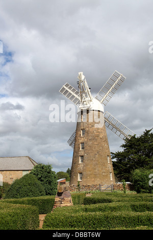 Callington Mill in der tasmanischen Stadt Oatlands wurde von John Vincent im Jahre 1837 erbaut und befindet sich in einwandfreiem Zustand. Stockfoto