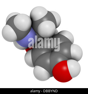 Oxilofrine (Methylsynephrine, Oxyephrine) Stimulans, chemische Struktur. Im Sport doping verwendet. Stockfoto