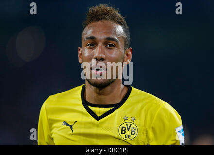 Fußball, Bundesliga, DFL-SuperCup am 27.07.2013 Im Signal Iduna Park in Dortmund Borussia Dortmund - FC Bayern München 4:2 Dortmund Neuzugang Pierre-Emerick AUBAMEYANG (BVB) Foto:Norbert Schmidt Stockfoto