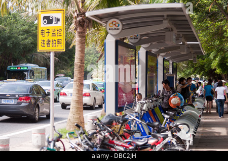 City-Bike in Zhuhai, Guangdong, China Stockfoto