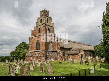 Pfarrkirche St. Maria der Jungfrau, Burgh St. Peter Norfolk UK Stockfoto