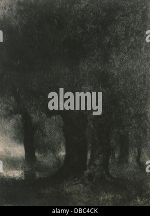 Dieses Foto fängt die Ruhe und Stille einer Szene am frühen Morgen ein und unterstreicht die friedliche Atmosphäre und die ruhige Natur der Tageszeit. Stockfoto