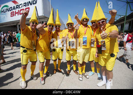 Budapest, Ungarn. 28. Juli 2013. Motorsport: FIA Formula One World Championship 2013, Grand Prix von Ungarn, fans Credit: Dpa picture-Alliance/Alamy Live News Stockfoto