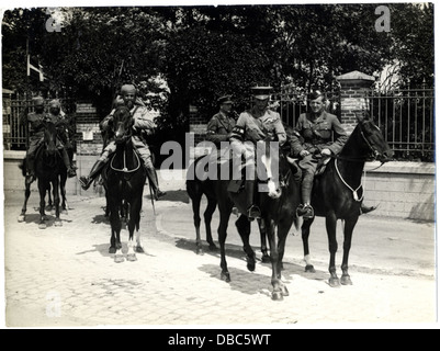 General Sir James Willcocks und seinen persönlichen Stab und Escort (Foto 24-193) Stockfoto