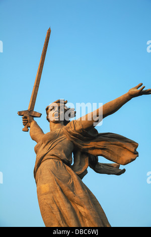 "Der Heimat ruft!"-Denkmal in Wolgograd, Russland. Stockfoto