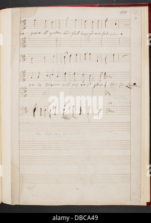 Ein Manuskript aus John Lentons Werk „Awake, fair Venus“, das Dialoge darstellt. Das Manuskript ist Teil der Egerton-Sammlung der British Library. Stockfoto