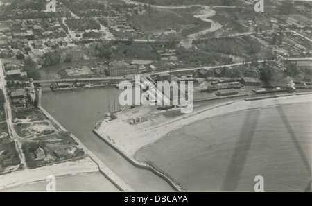 Kincardine Ontario aus dem Flugzeug (HS85-10-37693) Stockfoto