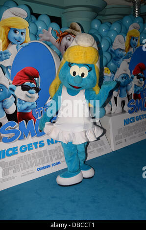 London, UK. 28. Juli 2013. Schlümpfe 2 UK-Premiere: VUE West End Leicester Square, London UK Credit: Duncan Penfold/Alamy Live-Nachrichten Stockfoto