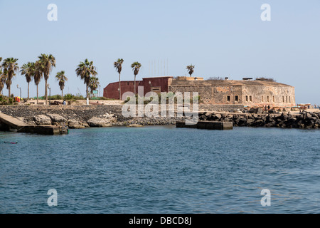 Franzosen errichtet (1850) Fort Estrees, jetzt das Geschichtsmuseum IFAN, Goree Island, Senegal. Stockfoto