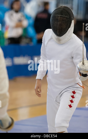 Vancouver-Grand-Prix Herren Degen 2013 im Richmond Olympic Oval. Richmond, British Columbia Kanada Stockfoto