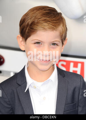 Los Angeles, Kalifornien, USA. 28. Juli 2013. Jacob Tremblay Teilnahme an der Los Angeles-Premiere von "die Schlümpfe 2'' statt im Regency Village Theater in Westwood, Kalifornien am 28. Juli 2013. 2013. Credit: D. Long/Globe Photos/ZUMAPRESS.com/Alamy Live-Nachrichten Stockfoto