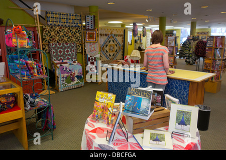 Neu England Quilt Museum in Lowell MA Stockfoto