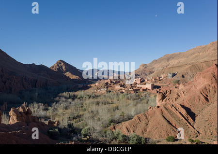 Gorges du Dades, Marokko bei Sonnenaufgang Stockfoto