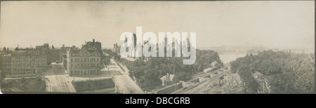 Ein Panoramablick auf Ottawa mit Architektur, Landschaft und bemerkenswerten Wahrzeichen der Stadt. Stockfoto