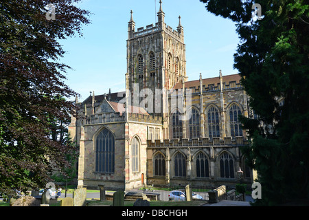 Great Malvern Priory, Great Malvern, Worcestershire, England, Vereinigtes Königreich Stockfoto