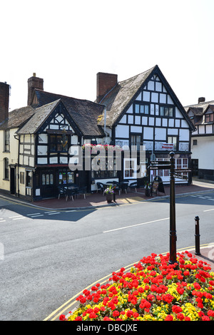 16. Jahrhundert Ye Olde Anchor Inn, High Street, Upton-auf-Severn, Worcestershire, England, Vereinigtes Königreich Stockfoto