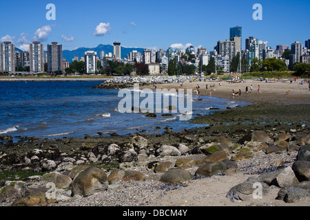 Kitsilano Beach. Vancouver, British Columbia, Kanada. Stockfoto