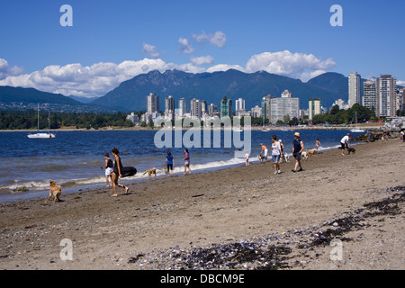 Kitsilano Beach. Vancouver, British Columbia, Kanada. Stockfoto