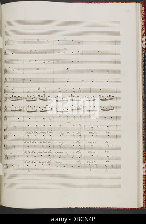 Thomas Linley Junior - das Lied des Mose. (BL R.M.21.h.9 f. 115r) Stockfoto