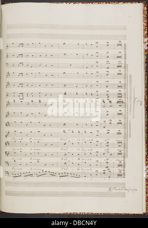 Thomas Linley Junior - das Lied des Mose. (BL R.M.21.h.9 f. 131r) Stockfoto