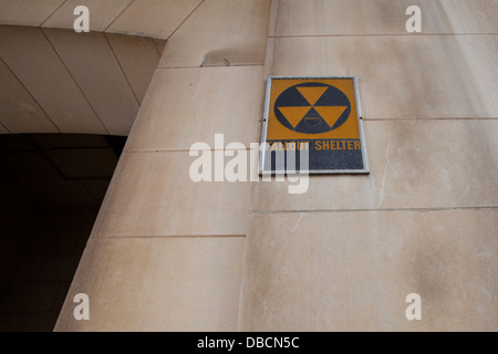Atomschutzbunker anmelden Gebäude Eingang - Washington DC USA Stockfoto