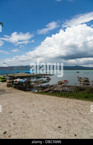 Blick auf den Fischereihafen in Tagbilaran auf Bohol Island, Philippinen Stockfoto