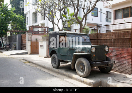 Jeep in Indien Stockfoto