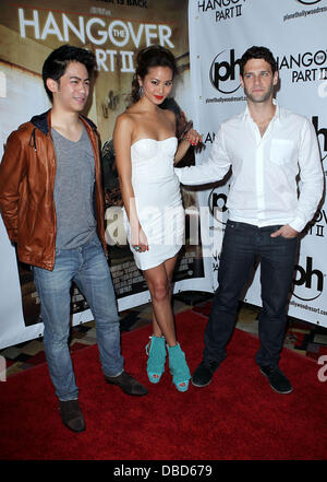 Lee Mason, Jamie Chung, Justin Bartha  Kater Teil 2 Las Vegas Premiere im Planet Hollywood Resort &amp; Casino Las Vegas Las Vegas, Nevada - 21.05.11 Stockfoto