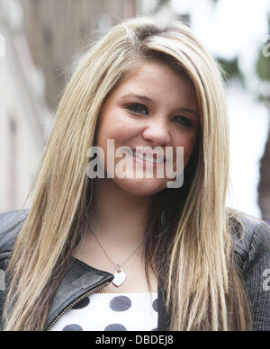 Lauren Alaina Simon Fuller erhält einen Stern auf der Hollywood Walk of Fame Los Angeles, Kalifornien - 23.05.11 Stockfoto