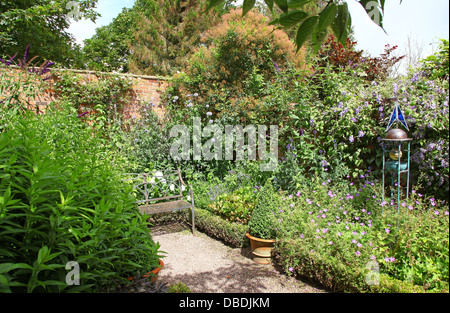 Wollerton Old Hall Gärten Garten Wollerton Market Drayton Shropshire England UK Stockfoto