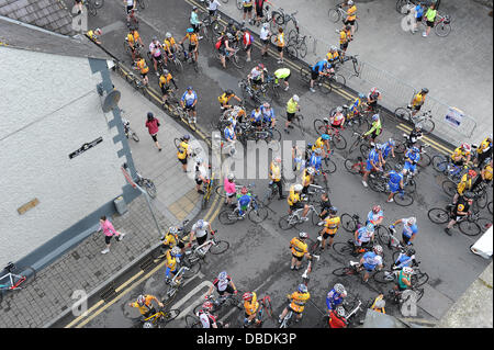 Trim, County Meath, Irland. 28. Juli 2013. 2013 An Post Meath Erbe Zyklus Tour.Pictured sind Radfahrer vor dem Beginn der 160 km langen Strecke, Foto: Foto: Barry Cronin/Alamy Live News Stockfoto