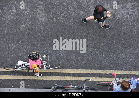 Trim, County Meath, Irland. 28. Juli 2013. 2013 An Post Meath Erbe Zyklus Tour.Pictured sind Radfahrer vor dem Beginn der 160 km langen Strecke, Foto: Foto: Barry Cronin/Alamy Live News Stockfoto