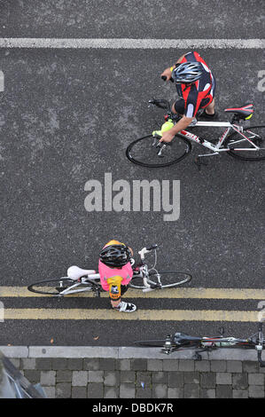 Trim, County Meath, Irland. 28. Juli 2013. 2013 An Post Meath Erbe Zyklus Tour.Pictured sind Radfahrer vor dem Beginn der 160 km langen Strecke, Foto: Foto: Barry Cronin/Alamy Live News Stockfoto