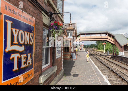 Bewdley Station, Severn Valley Railway, Bewdley, Worcestershire, England, UK Stockfoto