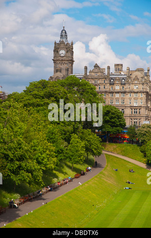 East Princes Street Gardens Edinburgh Schottland Großbritannien UK Mitteleuropa Stockfoto