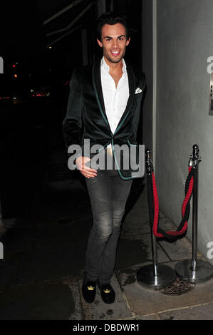 Austreiben Sie Mitglied des "Made In Chelsea" in Chelsea London, England - 30.05.11 Stockfoto