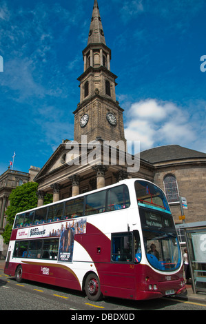 Öffentliche Verkehrsmittel Bus George Street Edinburgh Schottland Großbritannien UK Mitteleuropa Stockfoto