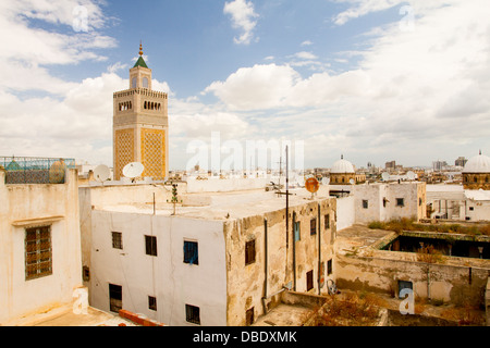 Al-Zaytuna Moschee, Medina, Tunis, Tunesien. Stockfoto