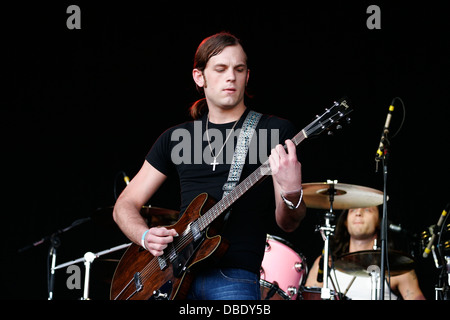 Kings of Leon beim Big Day Out Festival, Sydney Showground, Sydney, Australien. Stockfoto