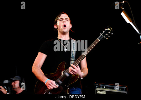 Kings of Leon beim Big Day Out Festival, Sydney Showground, Sydney, Australien. Stockfoto