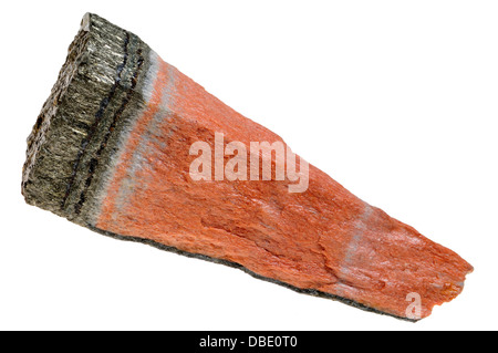 Banded Barian Celestine (Strontium-Sulfat) und Eisen-Pyrit Stockfoto