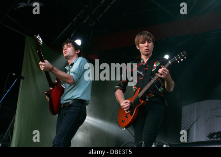 Franz Ferdinand beim Big Day out Festival 2006, Sydney Showground Stadion, Sydney, Australien. Stockfoto