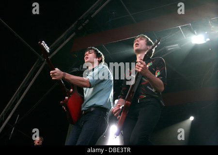 Franz Ferdinand beim Big Day out Festival 2006, Sydney Showground Stadion, Sydney, Australien. Stockfoto