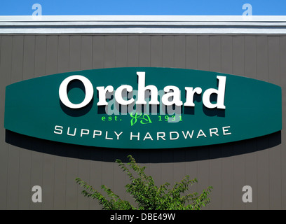 Orchard Supply Baumarkt Schild am Princeton Plaza in San Jose, Kalifornien Stockfoto